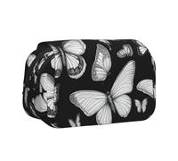 Disegno a mano Farfalla di Colore 1 Stampa Portatile Matita Sacchetto Cosmetico Toiletry Multi-Use Borse Carino Grande Capacità Uso Quotidiano
