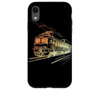 Disegno a una linea della ferrovia Vintage Custodia per iPhone XR