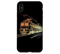 Disegno a una linea della ferrovia Vintage Custodia per iPhone XS Max