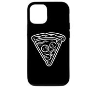Disegno a una linea di una fetta di pizza Custodia per iPhone 12/12 Pro