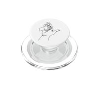 Disegno a una linea: mani che raccontano storie PopSockets PopGrip per MagSafe