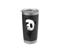 Disegno ad acquerello di un simpatico panda Bicchiere termico in acciaio inox doppia parete