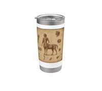 Disegno anatomico mistico Centaur Gothic Fantasy Art Bicchiere termico in acciaio inox doppia parete
