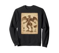 Disegno anatomico Mistico Garuda Gothic Fantasy Art Felpa