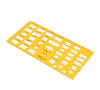 Disegno Architettonico Stampo, Stencil Geometrico per Disegno Tecnico | tracciamento di forme cave, plastica morbida, 5 , ingegneria dell\'architettura