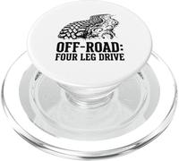 Disegno artistico del battistrada per cani con guida a quattro gambe PopSockets PopGrip per MagSafe