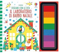 Disegno con le dita: Il laboratorio di Babbo Natale