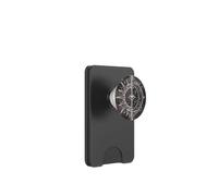 Disegno cosmico spirituale dell'equilibrio del sole celeste PopSockets PopWallet per MagSafe