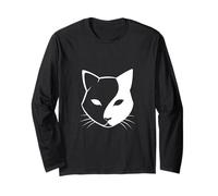 Disegno del gatto Yin Yang Maglia a Manica