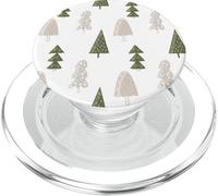 Disegno del modello di albero stravagante, illustrazione della foresta di vacanza PopSockets PopGrip per MagSafe