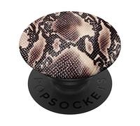 Disegno del modello di serpente ispirato al pitone reticolat PopSockets PopGrip: Impugnatura per Telefoni Cellulari e Tablet Intercambiabile