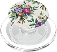Disegno del modello floreale dell'acquerello | Estetica botanica dell'annata PopSockets PopGrip per MagSafe