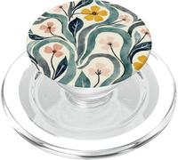 Disegno del modello floreale dell'acquerello | Estetica botanica dell'annata PopSockets PopGrip per MagSafe