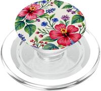 Disegno del modello floreale dell'acquerello | Estetica botanica dell'annata PopSockets PopGrip per MagSafe