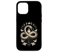 Disegno del simbolo della luna di fuoco a forma di serpente Ouroboros Infinity Custodia per iPhone 12/12 Pro