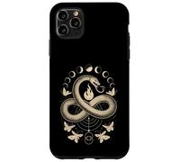 Disegno del simbolo della luna di fuoco a forma di serpente Ouroboros Infinity Custodia per iPhone 11 Pro Max