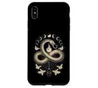 Disegno del simbolo della luna di fuoco a forma di serpente Ouroboros Infinity Custodia per iPhone XS Max
