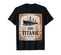 Disegno della Memoria Atlantica del Titanic 1912 Maglietta