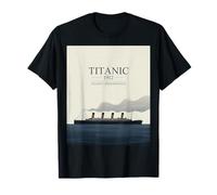 Disegno della Memoria Atlantica del Titanic 1912 Maglietta