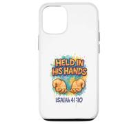 Disegno delle Scritture Cristiane - Messaggio tenuto nelle sue mani Custodia per iPhone 12/12 Pro