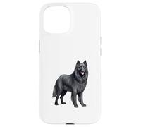 Disegno dettagliato di cane pastore belga, arte canina Custodia per iPhone 15