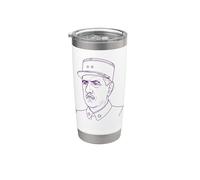 Disegno di Charles de Gaulle Bicchiere termico in acciaio inox doppia parete