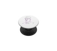 Disegno di Charles de Gaulle PopSockets PopGrip Adesivo