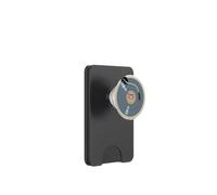 Disegno di dischi in vinile celeste PopSockets PopWallet per MagSafe