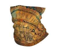 Disegno di Donna Tribale Azteca Nativa Americana Antica Uomo Donna Sciarpa al Collo Multiuso Fascia per Capelli Elastico Headwrap per Escursionismo Ciclismo Campeggio