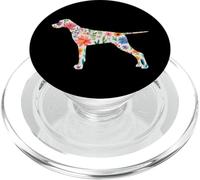 Disegno di fiori ad acquerello puntatore inglese PopSockets PopGrip per MagSafe