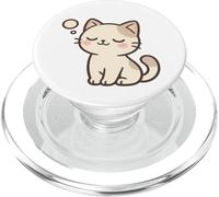 Disegno di gatto kawaii sognando ad occhi aperti. Opera d'arte con animali carini. PopSockets PopGrip per MagSafe