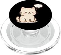 Disegno di gatto kawaii sognando ad occhi aperti. Opera d'arte con animali carini. PopSockets PopGrip per MagSafe