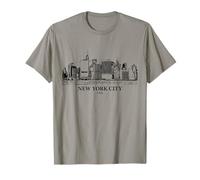 Disegno di Paesaggio Urbano di New York Maglietta