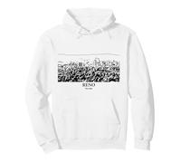 Disegno di Paesaggio Urbano di Reno Nevada Felpa con Cappuccio