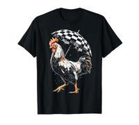 Disegno di pollo Ritratto Motivo Animale Opera d'arte Pollo Maglietta