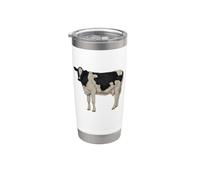 Disegno di un bovino Holstein Bicchiere termico in acciaio inox doppia parete