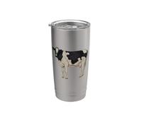 Disegno di un bovino Holstein Bicchiere termico in acciaio inox doppia parete