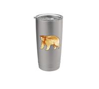 Disegno di un orso Kermode Bicchiere termico in acciaio inox doppia parete