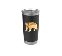 Disegno di un orso Kermode Bicchiere termico in acciaio inox doppia parete
