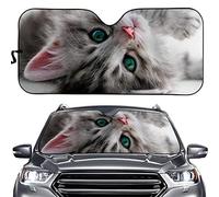 Disegno di Un Simpatico Animaletto con Gattino Copri Parabrezza per Car Pieghevole Parasole per Auto Portabile Copri Vetro Car Universale per SUV Camion Estate S