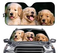 Disegno di Un Simpatico Cane Golden Retriever Copri Vetro Car Anti-UV Copri Parabrezza per Car Pieghevole Parasole per Auto Universale per Estate Camion SUV S