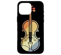 Disegno di violino Look vintage Musica barocca Custodia per iPhone 16 Pro Max