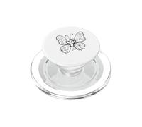 Disegno disegnato a mano dell'insetto di Doodle di schizzo della farfalla sveglia PopSockets PopGrip per MagSafe