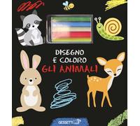 Disegno e coloro gli animali. Ediz. a colori. Con gessetti