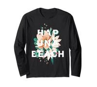 Disegno Floreale Hapuna Beach Hapuna Beach Hi Maglia a Manica