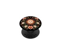 Disegno floreale popolare botanico del sole celeste PopSockets PopGrip Adesivo