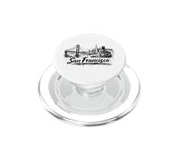 disegno funivia skyline città san francisco PopSockets PopGrip per MagSafe