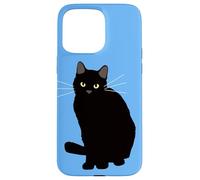 Disegno gatto nero, gattino nero carino. mamma felina, amante dei gatti Custodia per iPhone 15 Pro Max