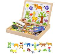 Disegno giocattolo educativo - 12.01 pollici Strumento per la scrittura di bambini per la scuola, gioco di apprendimento interattivo con funzione creativa, tavola magnetica di legno per classe, casa,