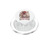 Disegno grafico del Giappone Dragon Mount Fuji Cherry Blossom PopSockets PopGrip per MagSafe